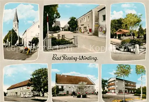 AK / Ansichtskarte  Wuerding_Bad_Fuessing Kirche Ortspartien Wuerding_Bad_Fuessing