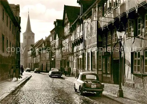 AK / Ansichtskarte  Hildesheim Vorderer Bruehl mit Godehardikirche Hildesheim