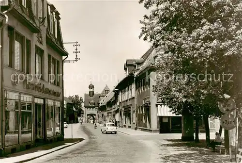 AK / Ansichtskarte  Bad_Schmiedeberg Wittenberger Strasse mit Au Tor Bad_Schmiedeberg