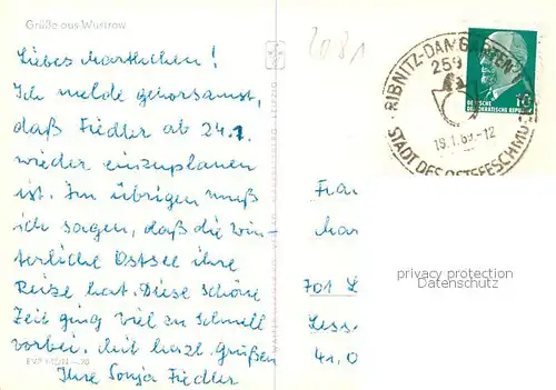 AK / Ansichtskarte  Wustrow_Ostseebad Ortsansicht Wustrow_Ostseebad