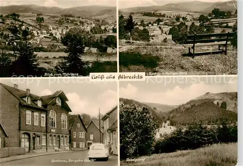 AK / Ansichtskarte  Albrechts_Suhl Panorama Gasthaus Zur guten Quelle Gabelgrund Albrechts Suhl