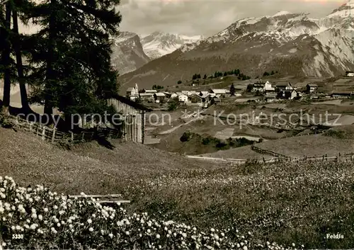 AK / Ansichtskarte  Flims_Waldhaus Panorama Feldis Flims Waldhaus
