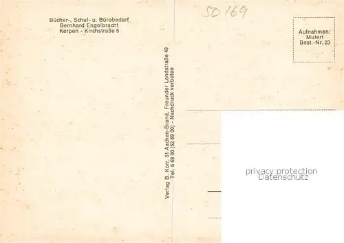 AK / Ansichtskarte  Kerpen__Rheinland Ortspartie Schule Hochhaus Minigolf 