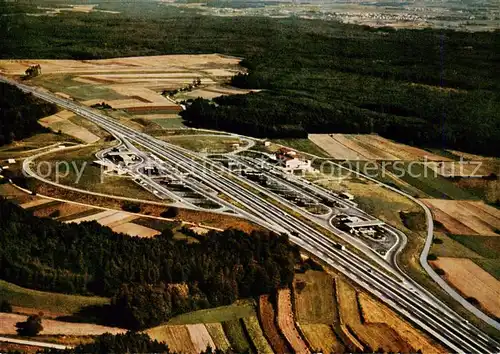 AK / Ansichtskarte  Weingartsgreuth Autobahn Raststaette Steigerwald Fliegeraufnahme Weingartsgreuth