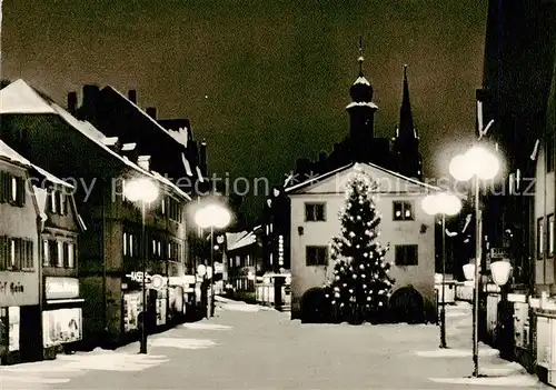 AK / Ansichtskarte  Bad_Kissingen Weihnachtliche Strassenpartie Bad_Kissingen