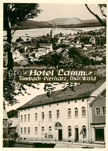 AK / Ansichtskarte  Tambach-Dietharz Panorama Hotel Lamm Tambach-Dietharz