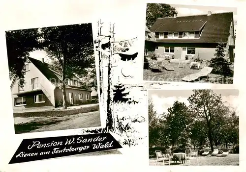 AK / Ansichtskarte  Lienen__Westfalen Pension Sander Gartenterrasse