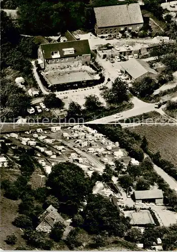 AK / Ansichtskarte  Tecklenburg Fliegeraufnahme Knoblauchsberg Campingplatz Tecklenburg