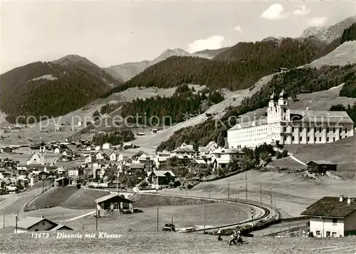 AK / Ansichtskarte  Disentis_GR mit Kloster Disentis GR