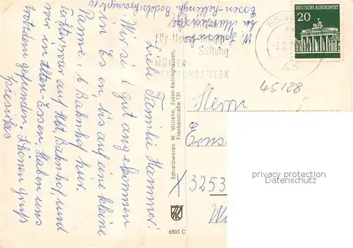 AK / Ansichtskarte  Rellinghausen Ev Kirche Realschule Lambertus Kirche Ahnenkapelle Schloss Schellenberg Ev Gemeindehaus Rellinghausen