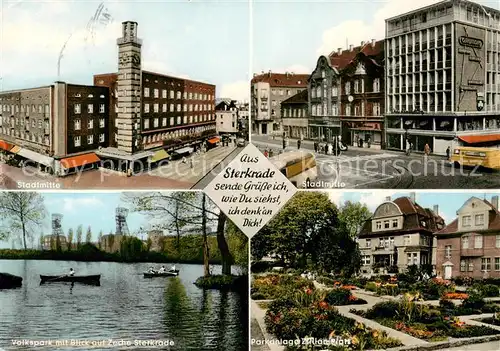 AK / Ansichtskarte  Sterkrade_Oberhausen_NRW Stadtmitte Volkspark mit Blick auf Zeche Sterkrade Parkanlage Zillian Platz 