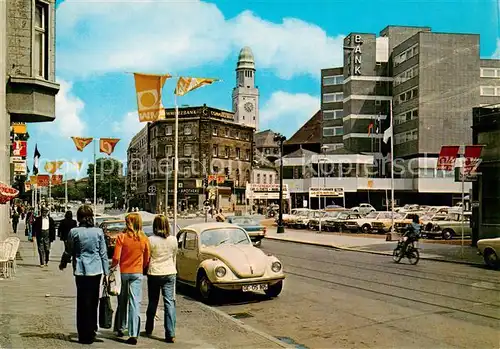 AK / Ansichtskarte  Buer_Gelsenkirchen Horster Strasse mit Rathausturm Buer Gelsenkirchen