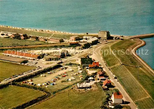 AK / Ansichtskarte  Dagebuell Fliegeraufnahme Badestrand  Dagebuell