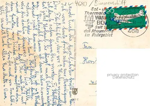 AK / Ansichtskarte  Wanne-Eickel Westhafen An der Schleuse Rhein Herne Kanal Wanne-Eickel