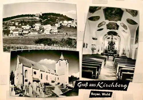 AK / Ansichtskarte  Kirchberg_Passau Panorama Kirche Inneres Kirchberg Passau