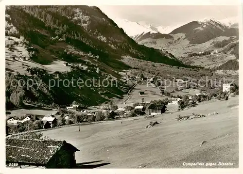 AK / Ansichtskarte  Compadials_Disentis_GR Panorama compadials_Disentis_GR