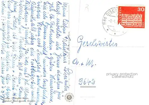 AK / Ansichtskarte  Disentis_GR Panorama Disentis GR