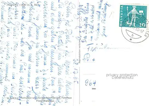 AK / Ansichtskarte  Disentis_GR Panorama Disentis GR