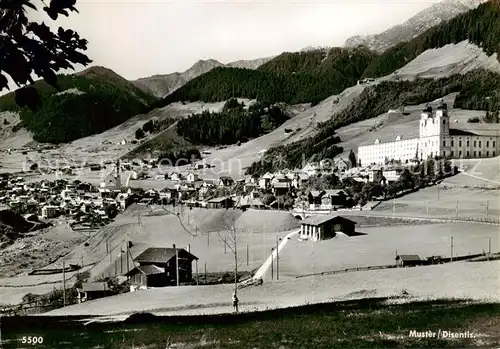 AK / Ansichtskarte  Muster_Disentis_GR Panorama 