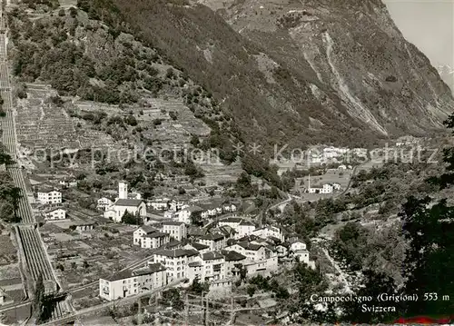 AK / Ansichtskarte  Campocologno_GR Fliegeraufnahme 