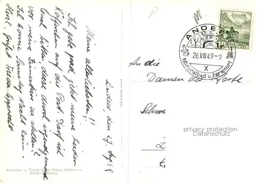 AK / Ansichtskarte  Andeer_GR Panorama Andeer_GR