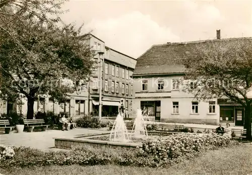 AK / Ansichtskarte  Schkeuditz Markt Brunnen Schkeuditz