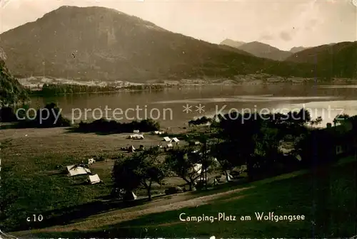 AK / Ansichtskarte  Strobl_Wolfgangsee_AT Campingplatz Panorama 