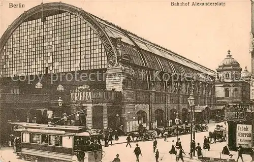 AK / Ansichtskarte  Strassenbahn Berlin Bahnhof Alexanderplatz  