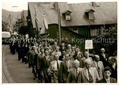 AK / Ansichtskarte 73854038 Kaub_Caub_Rhein Umzug Saengerfest 