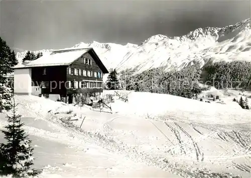 AK / Ansichtskarte  Lenzerheide_GR Ferienheim Maennedorf Tga da Lai mit Parpanerhoernern und Urdenfuerkli Lenzerheide GR