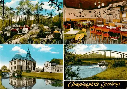 AK / Ansichtskarte  Gartrop-Buehl_Huenxe Campingplatz Gartrop Restaurant Gaststube Bruecke