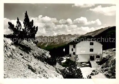 AK / Ansichtskarte  Ofenpass_Ofenbergpasshoehe_2155m_Zernez_GR Touristen und Passantenhotel Suesom Gyve