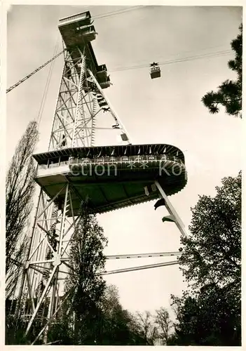 AK / Ansichtskarte  Zuerich_ZH Schweizer Landesausstellung 1939 Seilbahnturm mit Restaurant Zuerich_ZH