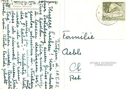 AK / Ansichtskarte  Dutjer_Horn Ferienheim Sunneggli Dutjer Horn