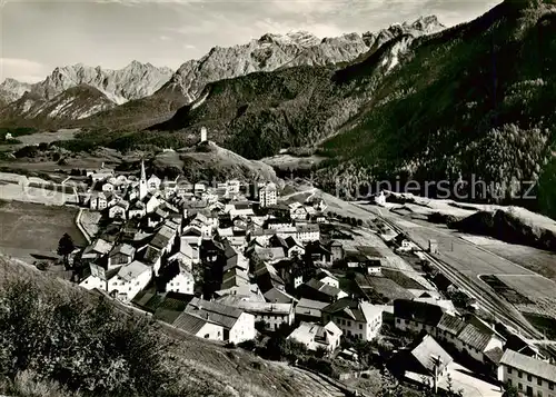 AK / Ansichtskarte  Ardez_GR mit Piz Lischanna und Piz Pisoc 