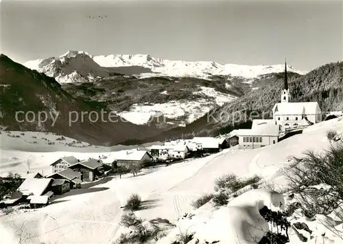 AK / Ansichtskarte  Alvaneu_Dorf_GR Panorama Kirche Feldpost 