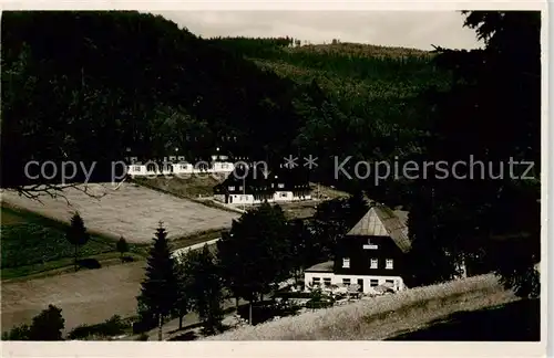 AK / Ansichtskarte  Erlbach__Vogtland Gasthaus Wettintal und Zollhaeuser im Landesgemeindetal 