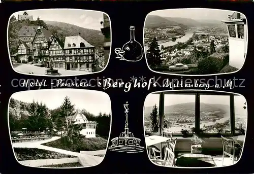 AK / Ansichtskarte 73854139 Miltenberg_Main Hotel Pension Beerghof Panorama Gaststube Miltenberg Main