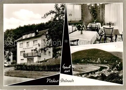 AK / Ansichtskarte  Neckar-Steinach_Neckarsteinach Pension Sonneneck Gaststube Panorama 