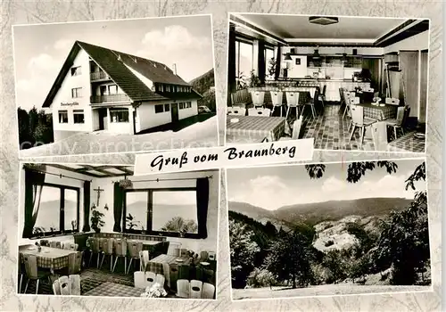 AK / Ansichtskarte 73854158 Loecherberg_Ibach Gasthaus Brambergstueble Gastraeume Panorama Loecherberg Ibach