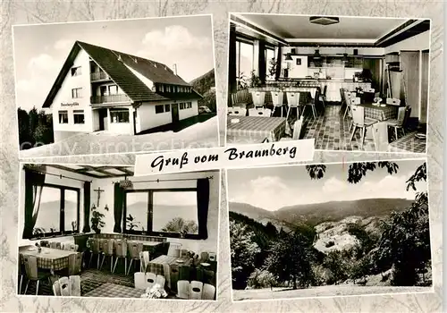 AK / Ansichtskarte  Loecherberg_Ibach Gasthaus Brambergstueble Gastraeume Panorama Loecherberg Ibach