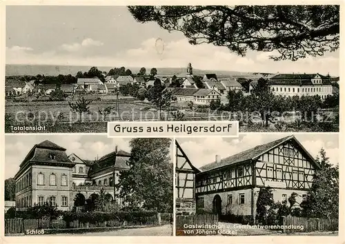 AK / Ansichtskarte  Heilgersdorf_Sesslach Panorama Schloss Gastwirtschaft Johann Goeckel 