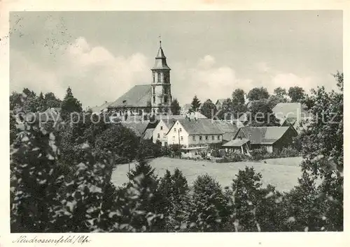 AK / Ansichtskarte 73854172 Neudrossenfeld Ortsansicht mit Kirche Neudrossenfeld