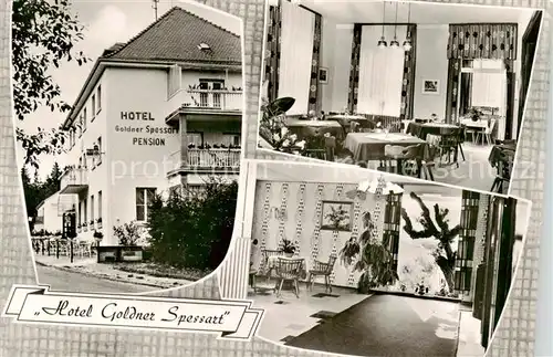 AK / Ansichtskarte 73854179 Heigenbruecken Hotel Goldner Spessart Pension Gastraeume Heigenbruecken