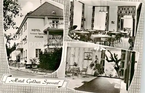 AK / Ansichtskarte  Heigenbruecken Hotel Goldner Spessart Pension Gastraeume Heigenbruecken