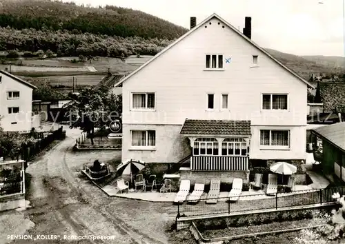 AK / Ansichtskarte  Rossbach_Spessart Pension Koller Rossbach Spessart