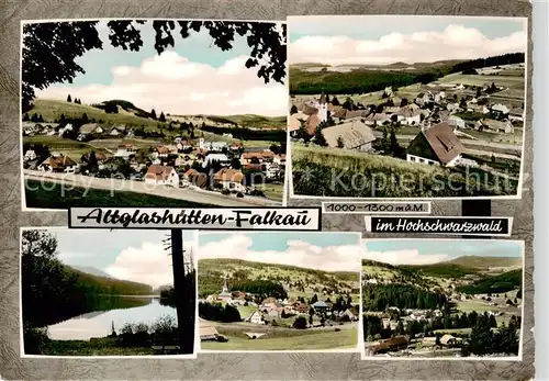 AK / Ansichtskarte 73854238 Falkau_Altglashuetten Panorama Teilansichten Windgfaellweiher 