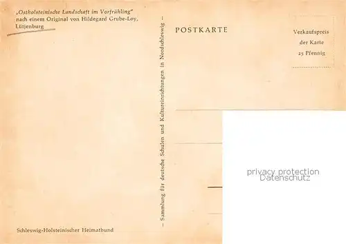 AK / Ansichtskarte  Luetjenburg_Holstein Ostholsteinische Landschaft im Vorfruehling Kuenstlerkarte Luetjenburg_Holstein