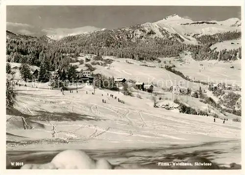 AK / Ansichtskarte  Flims_Waldhaus Skiwiese Flims Waldhaus