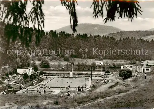 AK / Ansichtskarte  Breitenbach_Eichsfeld Schwimmbad Breitenbach Eichsfeld